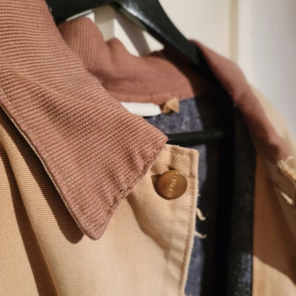 Vintage carhartt loose fit firm duck blanket-lined chore coat - Picture 2 of 6